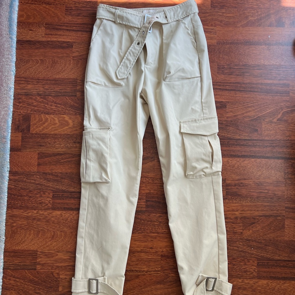 Beige Cargo Pants